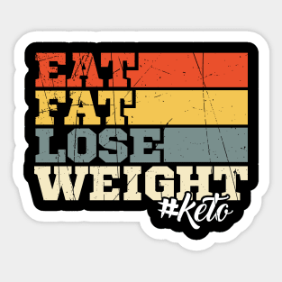 Eat Fat Lose Weight #Keto Sticker